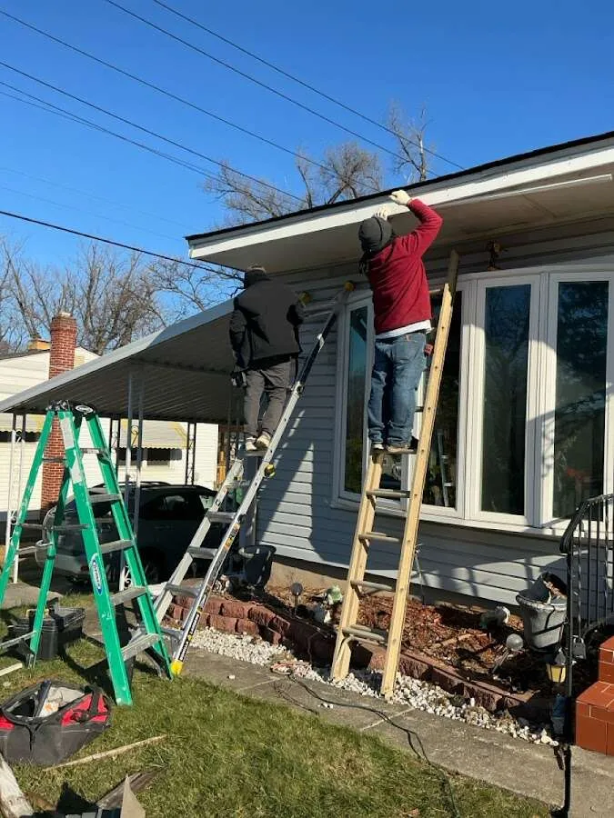 Restoration crew performing exterior repair in Valley